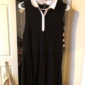 Forever 21+ Black Dress with White Collar